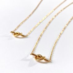 Fiore Horizontal Knot Necklace 18K Gold Stacking Necklace, Pearl Charm Necklace, Pearl Statement Necklace, Vip Club, Jewelry Staples, Tie Necklace, Stacked Necklaces, Dainty Gold Necklace, Gold Pearl Necklace