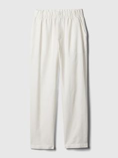 High Rise Linen-Cotton Pull-On Pants | Gap Gap Linen Pants, Gap Wide Leg Linen Pants, Gap Cotton Bottoms For Daywear, Gap Straight Hem Bottoms For Work, Gap Straight Hem Workwear Bottoms, Gap Linen Pants For Spring, Gap Linen Spring Pants, Spring Gap Linen Pants, Gap Relaxed Fit Pants With Side Pockets