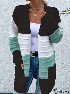 Best Cardigans, Winter Fashion Jackets, Buy Sweaters, Knit Tunic, Cardigan Sweaters For Women, Casual Sweaters, Belleza Natural, Knit Sweater Cardigan, Sweater Coats