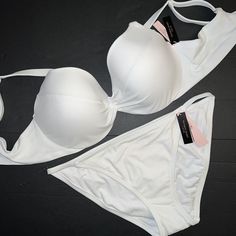 For Sale Is A Beautiful Nwt Victoria&Apos;S Secret Set: 1)40c Top 2)L Bikini Bottom Very Sexy!!! Perfect As A Gift!!! For Any Questions-Feel Free To Contact Me! I Do Combined Shipping, Check Out My Other Items ;) Elegant White Swimwear With Built-in Bra, Elegant Push-up Bra Friendly Swimwear, White Seamless Underwire Swimwear, Elegant Push-up Seamless Swimwear, Elegant Seamless Push-up Swimwear, White Padded Cups Beachwear Swimwear, White Padded Cup Beachwear Swimwear, Elegant Swimwear With Removable Bra Pads, Elegant Swimwear With Removable Bra Pads For Beach Season