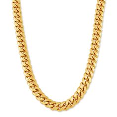 in stock Luxury Jewelry With Cuban Link Cable Chain, Luxury 14k Gold Cuban Link Necklace With Box Chain, Luxury Yellow Gold Curb Chain Necklace, Yellow Gold Cuban Link Chain Necklace, Luxury Yellow Gold Necklace With Curb Chain, Formal Cuban Link Gold-tone Chain Necklace, Formal Gold-tone Cuban Link Chain Necklace, Gold-plated Yellow Gold Cuban Link Necklace, Luxury Gold Cuban Link Necklace With Solid Construction