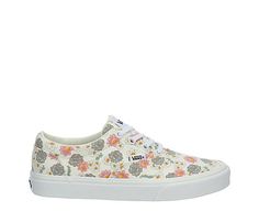 Vans Doheny Womens Sneaker Stay cool and casual in the Doheny womens Sneaker , inspired by the Vans Authentic. Featuring a breathable canvas upper , this lace-up Shoe has a cool floral design. A vulcanized midsole & signature waffle outsole cushion each step, offering elevated traction as well as style. Canvas/suede upper Lace-up closure Floral printVulcanized midsoleWaffle Rubber outsole Vans Lace-up Sneakers For Summer, Casual Spring Sneakers With White Laces, Vans Sneakers With Laces For Spring, Vans Sneakers For Spring, Casual Vans Sneakers With Floral Print, Spring Cotton Sneakers, Vans Floral Print Sneakers For Summer, Vans Floral Print Summer Sneakers, Vans Casual Sneakers For Spring