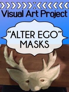 an animal's head with the words visual art project after eco masks on it