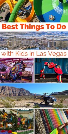 the best things to do with kids in las vegas, including rides and water slides