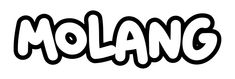 the word molano written in black and white