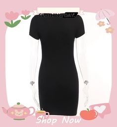 Women Summer Round Neck Short Sleeve Dress Casual Solid Color Short Sleeve Bodycon Dress, Casual Short Sleeve Solid Color Bodycon Dress, Bodycon Mini Dress With Short Sleeves, Solid Color Bodycon Dress With Short Sleeves, Bodycon Solid Color Dress With Short Sleeves, Summer Crew Neck Dress For Night Out, Crew Neck Dresses For Summer Night Out, Summer Night Out Dress With Crew Neck, Spring Short Sleeve Solid Color Mini Dress