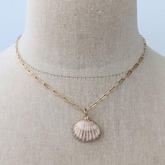 She Sells Seashells Necklace - IsabelleGraceJewelry Seashell Macrame Necklace, Beach Shell Charm Necklace With Pearl, Beach Pearl Charm Necklaces With Shell, Beach Charm Necklaces With Pearl And Shell, Shell Charm Necklaces For Beach, Shell-shaped Pearl Charm Necklaces For Beach, Beach Shell Charm Necklaces With Pearl, Beach Shell-shaped Charm Necklaces With Pearl, Shell-shaped Charm Necklaces With Pearl Charm For Beach