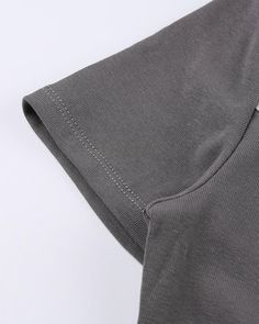 Details: Short-sleeve bodysuit with "Hand made" label designTop Length: LongSleeve Length: Short SleevesMaterials:95% Polyester + 5% Spandex Trendy Stretch Crew Neck Short Sleeve Bodysuit, Casual High Stretch Gray Bodysuit, Casual Gray High Stretch Bodysuit, Fitted Cotton T-shirt In Solid Color, Cotton Short Sleeve Bodysuit For Summer, High Stretch Cotton Solid Bodysuit, Solid High Stretch Cotton Bodysuit, High Stretch Solid Color Cotton Bodysuit, Trendy Crew Neck Short Sleeve Bodysuit