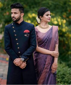 Saree And Suit Combination Couple, Formal Couple Poses, Couple Poses Photography Wedding, Wedding Dress Christian, Saree Couple, Formal Couple, Couple Poses Photography, Saree Kerala, Marriage Poses