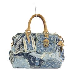 Louis Vuitton Monogram Handbag Denim Patchwork Speedy 30 Blue Line: Monogram Denim Patchwork Item Name: Speedy 30 [Size (Approximate)] Size: H22 Cm X W30 Cm X D17 Cm Handle: 29.5 Cm Louis Vuitton Monogram Handbags, Bags Louis Vuitton, Monogram Handbag, Speedy 30, Blue T, Denim Patchwork, Louis Vuitton Bags, Blue Line, Louis Vuitton Monogram