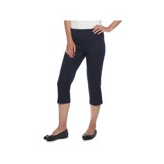 A wide-waistband and a stretchy cotton blend give these women's Croft & Barrow capri pants a lovely look.Click on this WOMEN'S GUIDE to find the perfect fit and more! A wide-waistband and a stretchy cotton blend give these women's Croft & Barrow capri pants a lovely look.PRODUCT FEATURES Stretchy cotton blend 2 front pocketsFIT & SIZING 21-in. inseam Midrise sits at the hip Straight-leg cut Hidden elastic waistbandFABRIC & CARE Cotton, rayon, polyester, spandex Machine wash Imported Size: 8. Col Spring Stretch Pull-on Pants, Stretch Workwear Capris With Cropped Leg, Stretch Cropped Leg Capris For Workwear, Fitted Cropped Leg Pants With Elastic Waistband, Fitted Cropped Pants With Elastic Waistband, Summer Stretch Capris With Pull-on Style, Fitted Pants With Elastic Waistband And Cropped Leg, Solid Color Knee-length Capris With Elastic Waistband, Stretch Cropped Leg Bottoms With Elastic Waistband