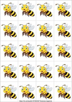 a bee with many different faces on it's back and side, all in the same