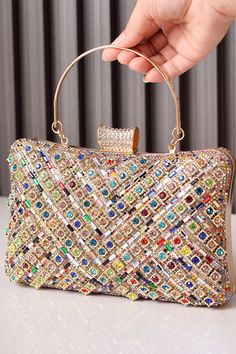 Material: Polyester Size: 20.5*5*14cm Recitation: Hand held/ Hand held/One shoulder/Cross body There is an error of 2-3 centimeters in measuring the length, width, and height of the product manually. Multicolor Rectangular Box Bag For Party, Formal Multicolor Crossbody Shoulder Bag, Rectangular Multicolor Box Bag For Party, Trendy Multicolor Shoulder Bag For Evening, Multicolor Rectangular Party Bag, Multicolor Handheld Shoulder Bag For Party, Multicolor Handheld Bag For Formal Occasions, Evening Multicolor Shoulder Bag With Adjustable Strap, Multicolor Crossbody Bag For Formal Occasions