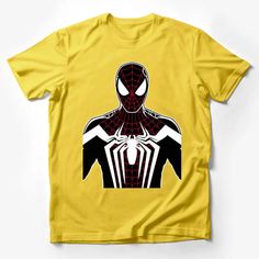 Spider Web Graphic Tee, Red and Black Superhero Shirt, Stylish Unisex Casual Wear Male T-Shirt Custom graphic T-Shirt.Customize your color Superhero Cotton T-shirt With Graphic Print, Superhero Graphic Print Short Sleeve T-shirt, Red Superhero T-shirt With Short Sleeves, Red Superhero Short Sleeve T-shirt, Red Superhero T-shirt With Character Print, Red Superhero Short Sleeve Top, Superhero Character Print Red T-shirt, Red Superhero Character Print T-shirt, Superhero Crew Neck Pre-shrunk T-shirt