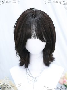 This price is for a wig only, others are not included.   	 		 			Size 			Free Size 		 		 			Hair Length 			30-35 Black And Blonde Ombre Short Hair, Hair Tinsel Dark Hair, Short Haircuts For Flat Straight Hair, Layered Korean Haircut, Wolfcut Wig, Medium Curled Hair, Wide Face Hairstyles, Witch Hair Styles, Mtf Haircuts