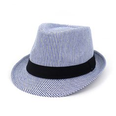 Striped Fedora Hat for All Elevate Your Style with Our Striped Fedora Hat Introducing the perfect blend of classic elegance and modern flair – our Striped Fedora Hat. Designed for both men and women, this versatile hat is ideal for jazz parties, formal events, beach outings, and stage performances. As a premium offering from Prolyf online clothing store, this fedora hat for men and women is a must-have accessory. Why Choose Our Striped Fedora Hat? Unisex Design: Suitable for both men's hats and women's hats, ensuring a perfect fit for everyone. Versatile Style: Whether you need a formal hat, a beach cap, or a stylish stage accessory, this hat is your go-to choice. High-Quality Material: Crafted with the finest materials, our fedora hat men and women will love guarantees durability and comf Classic Fedora Hat For Spring, Classic Brimmed Top Hat For Spring, Casual Fitted Top Hat With Curved Brim, Classic Wide Brim Top Hat For Spring, Casual Wide Brim Fitted Top Hat, Casual Wide Brim Top Hat, Classic Summer Fedora Fitted, Classic Fitted Summer Fedora, Striped Adjustable Fedora Sun Hat