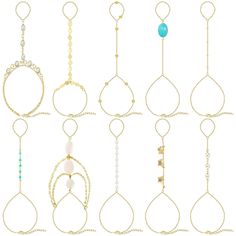 PRICES MAY VARY. What You Get: You will receive 10 different styles gold hand ring chain bracelets for women, including rhinestones, pearls, turquoise, butterflies and etc, sufficient quantity to meet daily wearing needs Premium material: Our women bracelets made of 14K gold plated Hypoallergenic 316L stainless steel, nickel-free and lead-free. The surface is polished with excellent texture the earring look very shiny and smooth. 316L stainless steel is surgical grade, not cause any damage to hu Dainty Adjustable Gold Body Jewelry, Gold Hand Ring, Hand Bracelet With Ring, Hand Bracelets, Special Gifts For Him, Chain Bracelet For Women, Finger Bracelets, Gifts For Female Friends, Hand Chain Bracelet