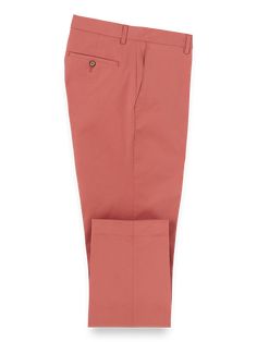 Casual Stretch Bottoms With Button Cuffs, Fitted Ankle-length Pants With Button Cuffs, Summer Straight Pants With Button Cuffs, Elegant Red Cotton Bottoms, Slim Fit Spring Pants With Standard Cut Leg, Slim Fit Pants With Button Closure For Spring, Slim Fit Spring Chinos Trousers, Slim Fit Chinos For Spring, Spring Business Casual Pants With Standard Cut Leg