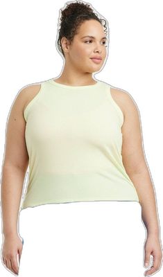 Fitted Sleeveless Muscle Tee, Solid Fitted Sleeveless Muscle Tee, High Stretch Sleeveless Tank Top For Spring, High Stretch Seamless Casual Tank Top, Casual High Stretch Seamless Tank Top, Sleeveless Gym Top For Spring, Ribbed Tops For Gym In Summer, Ribbed Crew Neck Sports Tank Top, Spring Solid Color Muscle Tank