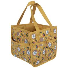 an image of a bag with animals on it's side and straps around the bottom