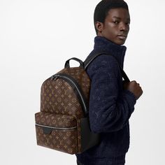 LOUIS VUITTON® - Discovery Backpack Pm - Monogram Luxury Coated Canvas Leather Backpack With Zipper, Luxury Coated Canvas Backpack, Travel Backpack In Monogram Canvas, Black Monogram Canvas Backpack For Travel, Travel Monogram Canvas Standard Backpack, Black Monogram Canvas Backpack For Everyday Use, Classic Monogram Canvas Backpack, Black Monogram Canvas Backpack, Luxury Monogram Canvas Standard Backpack