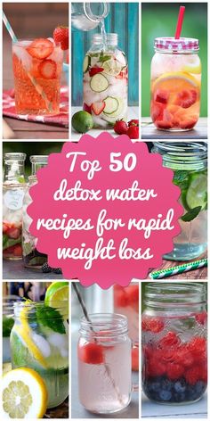 Resep Diet, Infused Water Recipes, Smoothie Detox, Detox Water Recipes, Fruit Infused Water, Jillian Michaels, Healthy Detox, Diet Vegetarian, Natural Detox