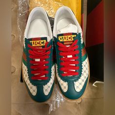 Authentic New With Tags & Box Limited Edition Dapper Dan Gucci Sneakers. Size 35+ /Us 5.5. Includes Box, Dapper Dan Gucci Dustbags. Offers Welcome And Thank You For Looking At My Listing :) Gucci Custom White Sneakers With Branded Heel, Gucci Green Sneakers With Rubber Sole, White High-top Custom Gucci Sneakers, Gucci Custom White Lace-up Sneakers, Gucci Designer Custom Sneakers With Rubber Sole, Designer Gucci Custom Sneakers With Rubber Sole, Gucci High-top Sneakers With Red Sole, Gucci Multicolor Sneakers With Rubber Sole, Multicolor Gucci Sneakers With Rubber Sole