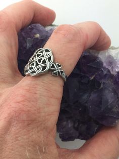 Celtic Shamrock, Ashes Ring, Celtic Ring, Celtic Knot Ring, Celtic Design, Celtic Rings, Beautiful Cross, Knot Ring, Cross Ring