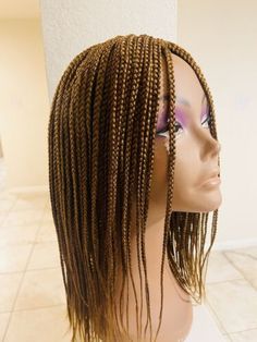 Handmade braided Wigs | eBay Short Braided Wigs, Braids Extensions, Short Box Braids, Wigs Short, Braided Cornrow Hairstyles, Braided Wigs, Short Braids, Braids With Extensions, Cornrow Hairstyles