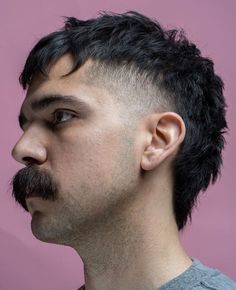 30 Stylish Modern Mullet Hairstyles for Men Cool Mullet Hairstyles Men, Men Haircut Mullet, Mullet And Mustache, Mens Mullet Hairstyle, Mens Mullet Hairstyle Modern, Stylish Mullet, Mullet Hairstyle Men, New Hairstyles For Men, Mullet Men