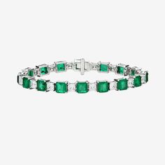 Our Emerald Green and Diamond tennis bracelet is the perfect wedding guest accessory. Bracelet Details: Stone style: Square Stone colours: Emerald Green & Diamonds Setting: 925 Sterling Silver, emeralds and diamonds mounted on silver prongs with a tennis claw clasp Occasion: Bridal Jewellery, Wedding Day Jewellery, Black Tie, Everyday Product code: 302670 Product Video Luxury Emerald Cut Tennis Bracelet With 17 Jewels, Classic Emerald Cut Gemstone Bracelets, Formal Emerald Gemstone Bracelets, Emerald Cut Cubic Zirconia Bracelet With Prong Setting, Classic Emerald-cut Emerald Bracelet, Formal Emerald Cut Diamond Bracelet, Luxury Emerald Cut Tennis Bracelet For Wedding, Fine Jewelry Emerald Bracelet With Brilliant Cut, Emerald Diamond Bracelet In White Gold For Formal Events