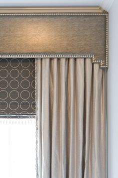 an image of a window with curtains and valances on the bottom, in front of a