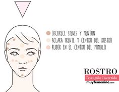 maquillaje para rostro triangulo invertido www.muyfemenino.com Makeup Course, Beauty Salon, Eye Makeup, Hair Makeup, Make Up, Skin, Memes