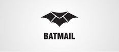 the batman logo is shown in black and white