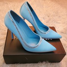 Bought From Fashionnova, Size 7.5 But Fits More Like An 8, These Are Brand New, Never Worn, Just Tried On And Unfortunately Are Too Big For Me. Beautiful Turquoise Blue Color Brand New With Box. Chic Turquoise Pointed Toe Heels, Chic Turquoise Heels For Evening, Elegant Turquoise Heels For Party, Elegant Turquoise Party Heels, Turquoise Pointed Toe Party Heels, Blue High Heel Court Shoes For Party, Turquoise Heels For Party, Turquoise High Heels For Party, Turquoise Heels