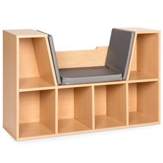 6-Cubbie Kids Bookcase Furniture Accent w/ Cushioned Reading Nook Storage Chairs, Bookcase Furniture, Unique Bedroom Furniture, Kids Bedroom Storage, Reading Nook Kids, Bedroom Organization Storage, Bookcase Organization, Shelf Furniture, Kids Bookcase