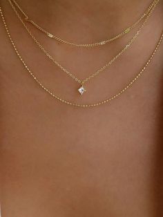 Geometric Rhinestone Charm Layered Necklace – theshejewelry Layered Necklaces Women, Minimal Layered Necklace, Julery Necklaces, Gold Jewellery Aesthetic Necklaces, Prom Jewellery Gold, Pretty Jewellery Necklaces, Good Necklace Layering, Jewlrey Aesthic Necklace, Good Necklace Jewellery