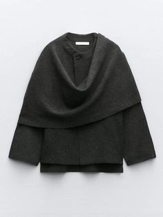 Color: Dark Gray, Beige, Gray, Black, Coffee; Size: S, M, L, XL Vintage Winter Fashion, Mantel Cape, Mode Zara, Skandinavian Fashion, Cardigan Design, Coat Women Fashion, Knitted Cape, Loose Cardigan, Scarf Women Fashion