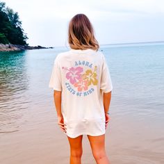 Say "Aloha" with the Comfort Colors Aloha Shirt. This Hibiscus tee is perfect for beach lovers and those who want to embrace the summer vibes with its tropical and sun-inspired design.Experience the essence of Aloha with our vibrant Hibiscus Tee Hawaii shirt. Crafted with the highest quality Comfort Colors® fabric, embrace the summer vibes with the iconic hibiscus flower design, making it the perfect Beach Shirt for your sunny adventures. Elevate your wardrobe with this must-have Summer Tee and Hawian Shirt, Flower Shirt Design, Hibiscus Flower Design, Sun Shirt, Baby Tees, Comfort Colors Shirt, Beach Shirt, Hibiscus Flower, Summer Tee