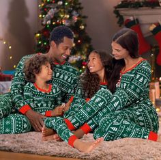 Chic Christmas Pajamas in classic Christmas Dark Green. A traditional must-do. Ring in the joy of Christmas with WickedYo's selection of cozy, comfy Christmas wear. From toddler to dad, our matching designs and colors for all in the fam will add color and chic to your Christmas decor. Your Christmas moment as a family is going to be special this year. Ring-in the merriment. And don't forget that family photo! Happy Holidays. Gift, create your #sliceofjoy moment. Delivery Times vary for each Prod Matching Outfits Christmas, Father Son Matching Outfits, Costume Vert, Family Matching Pajamas, Matching Family Christmas Pajamas, Family Pajama Sets, Mother Daughter Outfits, Christmas Pajama Set, Santa Reindeer