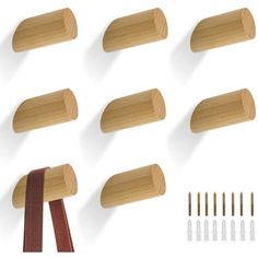 the wooden pegs are being used to make clothes