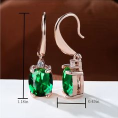 Beautiful Earrings For Women. Elegant Green Crystal Earrings With Ear Wire, Green Formal Hoop Earrings, Formal Green Hoop Earrings, Elegant Green Hoop Earrings Pierced, Elegant Green Dangle Hoop Earrings, Elegant Green Pierced Hoop Earrings, Elegant Green Hoop Earrings As Gift, Elegant Green Hoop Earrings For Formal Occasions, Green Oval Earrings For Party