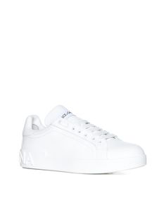 Upper: 100% Calfskin leather Footbed: 100% Calfskin leather Sole: 100% Rubber Dolce Gabbana Sneakers, Feminine Chic, Stefano Gabbana, Marine Serre, Sneaker Wedge, Italian Style, Sneaker Shopping, Luxury Retail, Manolo Blahnik