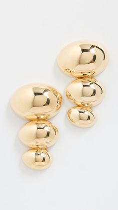 Jennifer Zeuner Jewelry Darla Earrings | Shopbop Classic Gold-tone Clip-on Jewelry, Timeless Yellow Gold Clip-on Jewelry, Timeless Clip-on Yellow Gold Jewelry, Gold Earrings With Shiny Finish, Formal Gold Earrings With Shiny Finish, Gold Earrings With Shiny Finish For Formal Occasions, Gold Earrings With Shiny Finish In Fine Jewelry Style, Modern Yellow Gold Round Clip-on Earrings, Gold Polished Jewelry For Evening