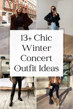 Casual Outfits For Concert, Pop Music Concert Outfit, Concert Outfit Ideas Winter Casual, Winter Jam Concert Outfits, Rock Show Outfit Winter, Winter Rap Concert Outfit, Outfit For A Gig, Nashville Concert Outfit Winter, Sweater Concert Outfit