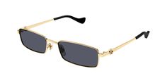 GOLD|GREY Classic Gucci Luxury Shield Sunglasses, Gucci Gold Sunglasses With Gradient Lenses, Chic Gold Gucci Sunglasses, Gucci Gold Sunglasses With Uv Protection, Gucci Gold Tinted Sunglasses, Luxury Eyewear, Gucci Sunglasses, Gold Sunglasses, Gucci