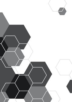 an abstract background with black and white hexagonals on the bottom half of it