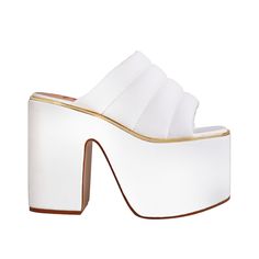 Vegan leather upper with man made sole Slip-on styling Heel measures approx. 5.5" H Platform measures approx. 3.5" H Imported Fashionable Shoes, Women Leather, Platform Heels, Shoe Box, Everyday Look, Heeled Mules, Women's Shoes, Mule Shoe, Leather Women