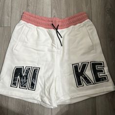 Nwt Nike Shorts. Nike White Streetwear Shorts, Nike White Athleisure Shorts, Sporty White Short Bottoms, White Sporty Shorts For Spring, Sporty White Short Length Bottoms, Sporty White Short-length Bottoms, White Casual Shorts For Streetwear, White Athleisure Shorts For Spring, White Short Athleisure Bottoms