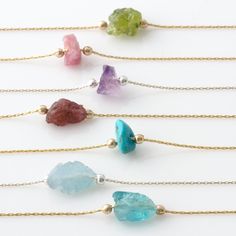 "This beautiful and dainty natural crystal healing bracelet can be worn alone or layered with our chain bracelets. Your choice of Peridot, Pink Tourmaline, Amethyst, Garnet, Turquoise, Aquamarine or Apatite is hand strung on a 14k Gold or Sterling SIlver delicate + strong snake chain. A beautiful and classic Perfect Gift for Her, birthday gift, bridesmaid gift or christmas gift. *listing is for one crystal bracelet | DETAILS | - 14k gold fill or sterling silver snake chain with lobster closure - Dainty Raw Stone Jewelry For Healing, Turquoise Crystal Bracelet With Natural Stones Gift, Turquoise Crystal Gemstone Bracelet For Healing, Turquoise Raw Stone Jewelry For Healing, Delicate Natural Stone Jewelry For Healing, Dainty Adjustable Crystal Necklaces With Natural Stones, Turquoise Birthstone Bracelet, Dainty Turquoise Gemstone Bracelets, Gift Crystal Bracelet With Natural Stones